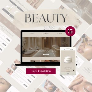 Beauty WordPress Theme – Salon Website Elementor Template, Ecommerce Website, Landing Page & Sales Page Online shop commerce Template
