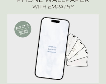 Fondos de pantalla minimalistas para recordatorios de tareas: Tema claro, ideal para personas con TDAH (descarga digital)