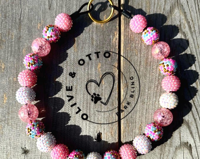 Sparkle Rhinestone Birthday Dog Collar: Beaded Gotcha Day Necklace