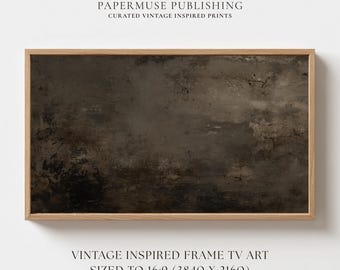 Moody Abstract Landscape Frame TV Art, Earthy Neutral Textured Wall Art, Modern Samsung Frame TV Download 16x9 #AB21