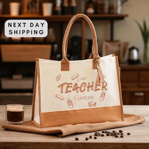 Custom Math Teacher Tote Bag, Algebra Lesson Bag, Geometry Materials Tote, Math Classroom Essentials