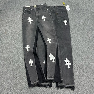 Unisex Trendy schwarze Hose Casual zu schicken Look,
