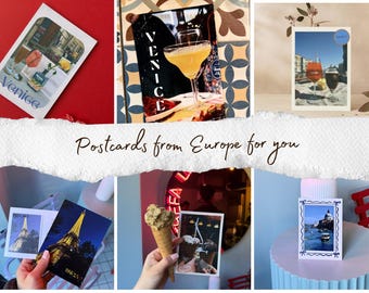 Set of 5 Postcards – Cities of Europe Collection