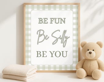 Whimsical Nursery Quote Print: Neutral Kids Room Decor, Nursery Affirmation (Digital Download)