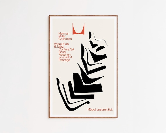Herman Miller Armin Hofmann Poster, 1962 | Museum-Quality Giclée Printing | Birthday & Christmas Gift Ideas