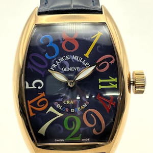 Vintage Franck Muller Crazy Color Dreams Automatic Rose Gold Watch Swiss Made