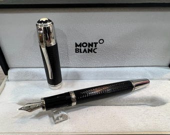 Elegant Montblanc Writers Edition Jules Verna Collectibles Fountain Pen With Box