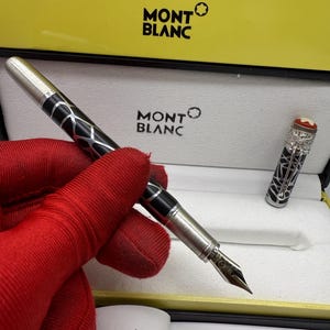 Montblanc Rouge Et Noir Heritage Collection Spider Metamorphosis Fountain Pen With Box