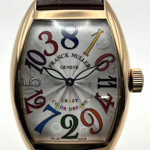 Vintage Franck Muller Crazy Color Dreams Automatic Rose Gold Watch Swiss Made