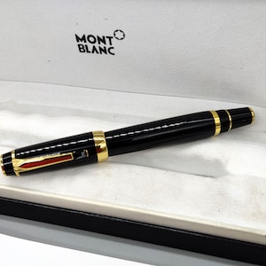 Rare Montblanc Special Edition Boheme Black+Gold Body Color RollerBall Pen