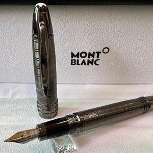 Rare Montblanc John F. Kennedy Limited Edition Black Color Fountain Pen {Empty} With Box