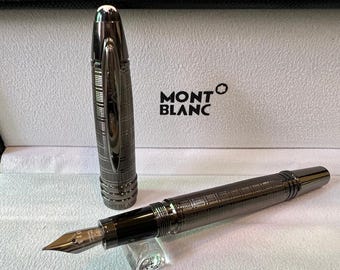 Rare Montblanc John F. Kennedy Limited Edition Black Color Fountain Pen {Empty} With Box