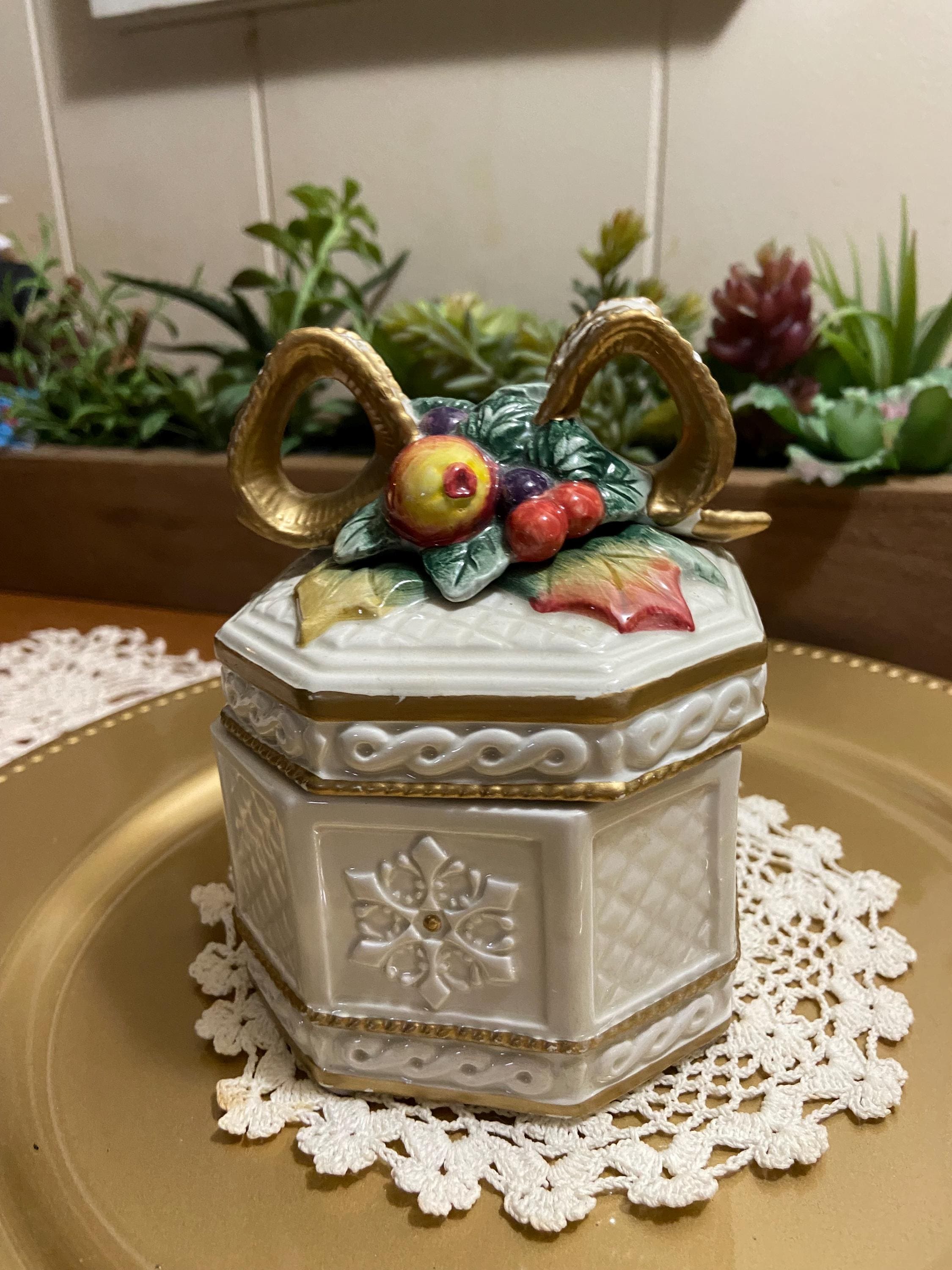 FITZ AND FLOYD 置物　小物入れ Fitz and Floyd Trinket Boxes - Etsy