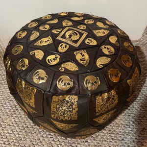 Handmade Leather Ottoman