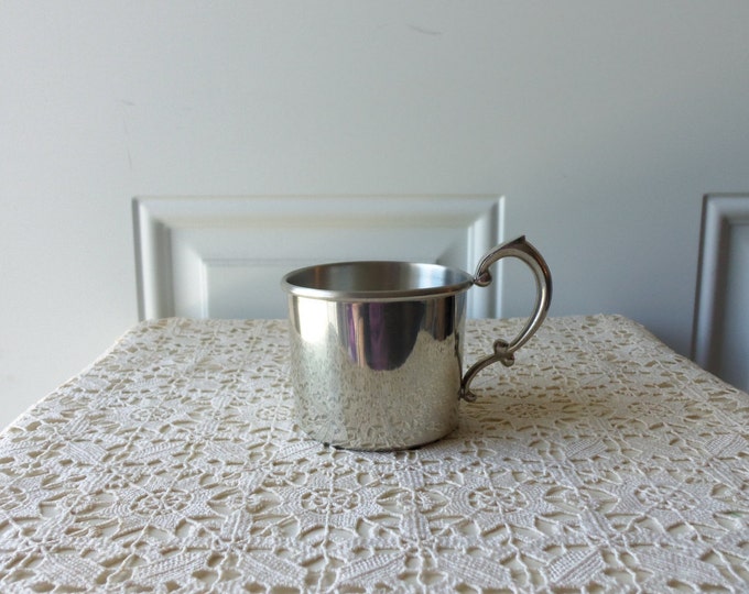 Pewter Baby Cup Selmark Pewter Vintage Baby Gift Baby Etsy