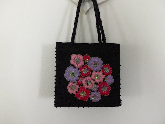Floral Box Purse - Made in India, Silk, Fashion Ac