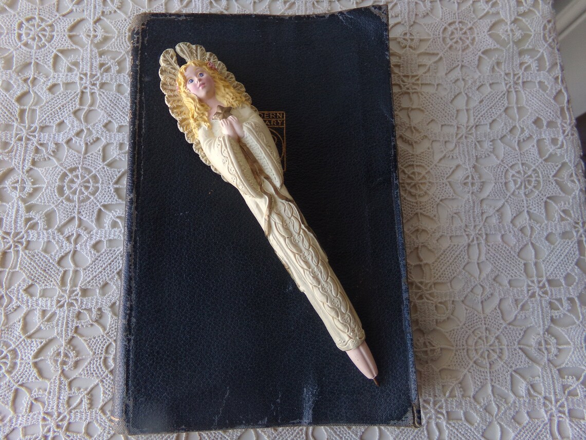 Angel Pen Avon Collectible 1996 Vintage Display Desk Etsy