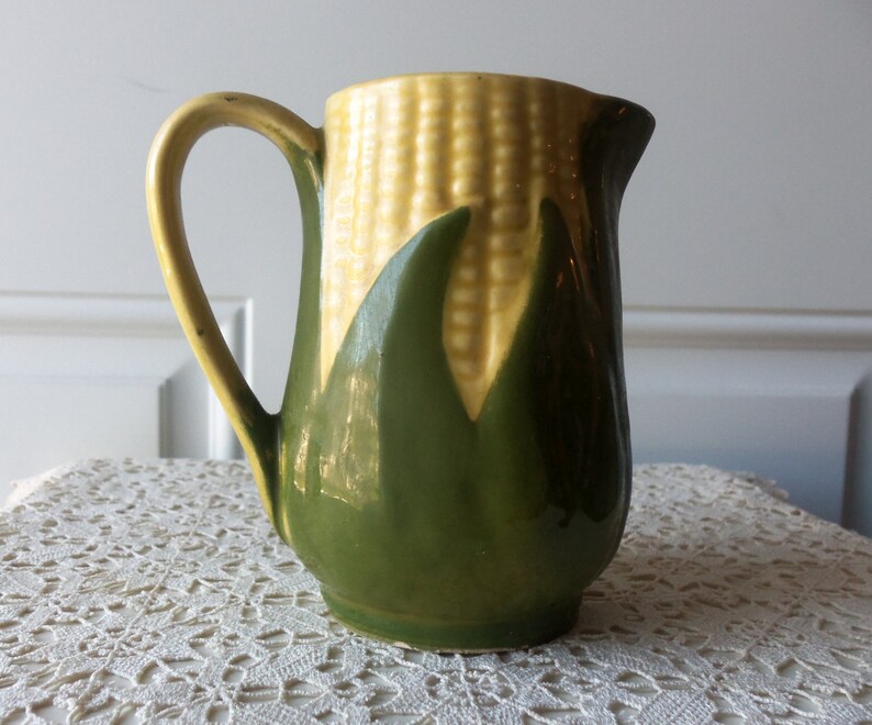 Shawnee Corn King Creamer No. 70 Vintage Pottery Native Etsy