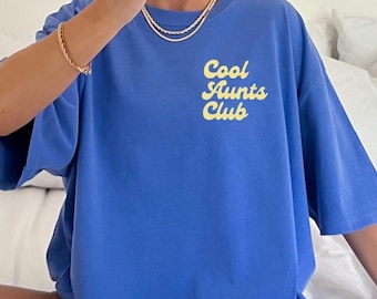 Maglietta Cool Aunts Club, Annuncio di gravidanza di una sorella, Regalo per la nuova zia, Annuncio della nascita di un bambino, Ai tempi di mia zia, Maglietta Comfort Colors
