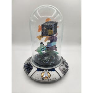 Star Trek Borg Cube Enterprise 1997 Franklin Mint Resistance is Futile