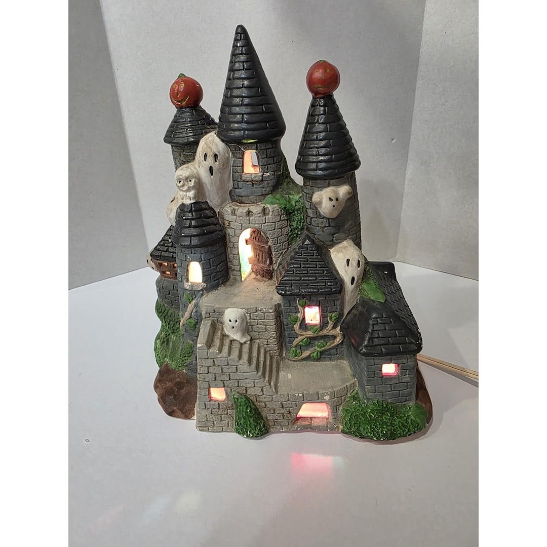 Pacific Rim Turret Pacific Rim Turret Lighted Haunted House #1962 From 1991- Works - Etsy