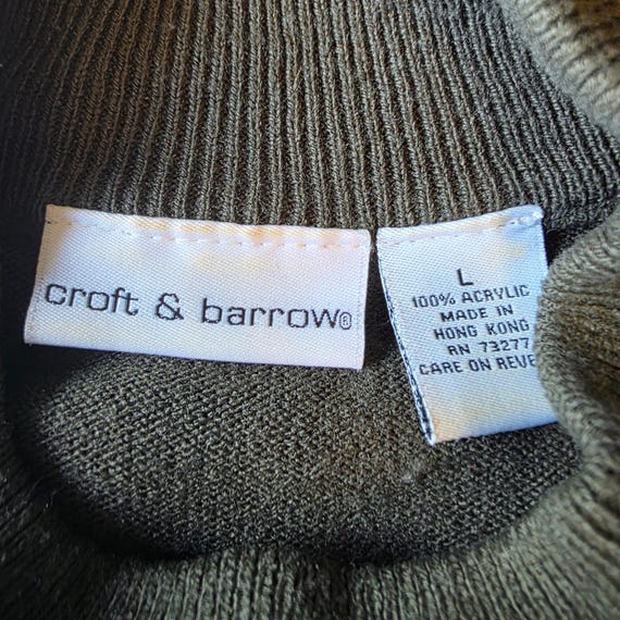 Pull Femme Croft & Barrow – Taille S – Marron Et Marine – Neuf Sans étiquettes
