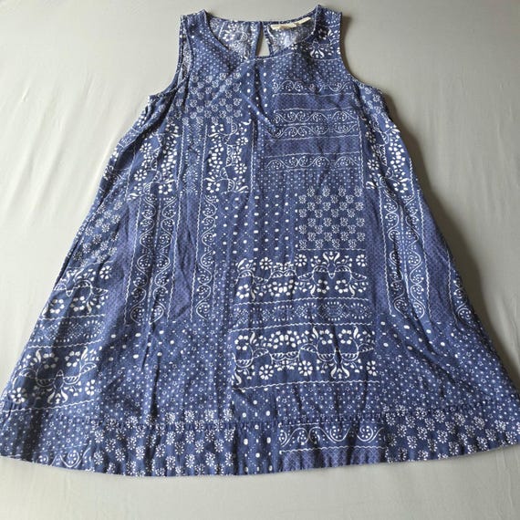 Cynthia Rowley Linen Dress Women's Small Blue White Paisley Sleeveless -  Etsy Israel