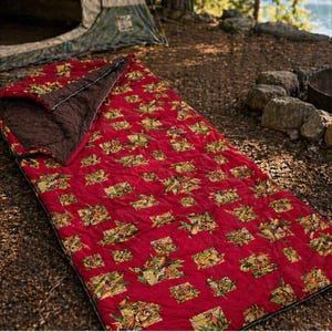 70s Red Sleeping Bag - Etsy