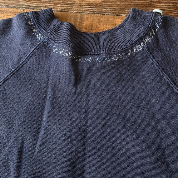 Vintage Large Custom Made Rooster Floral Applique… - image 9