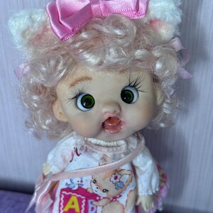 OB11 Verzamelpop Roze Katje | Miniatuur kunstpop Rosalie | Schattige Kawaii pop | Verzamelpop