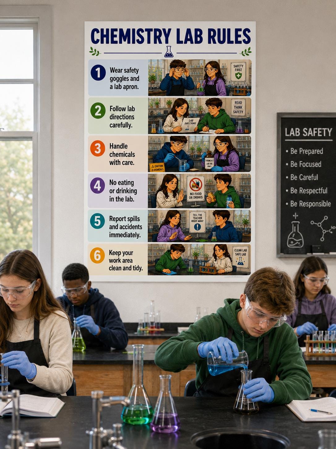 Chemistry Lab Rules Poster| Science Classroom Decor| Printable Lab ...