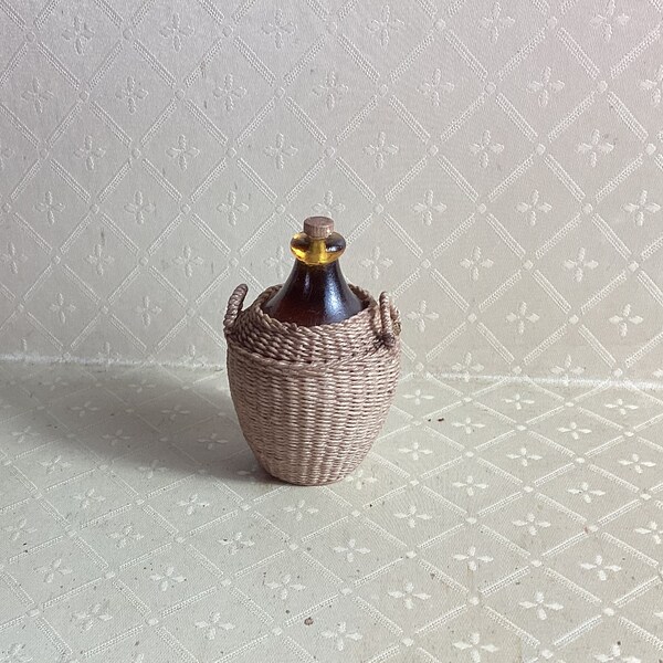 Dollhouse Miniature Woven Flagon 1:12th scale