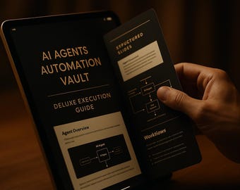 AI Agents Automation Vault – Deluxe Guide to Build & Scale GPT Systems (No Code)