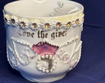 "Viktorianisches Era ""Love the Giver"" Teetassen Set."