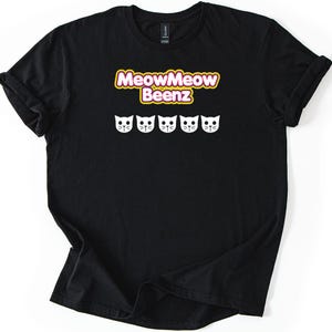 MeowMeow Beenz T-Shirt, Community TV-Show Referenz, bequemes T-Shirt, lustiges Katzenliebhaber-Shirt, Popkultur-Kleidung, Unisex-Passform