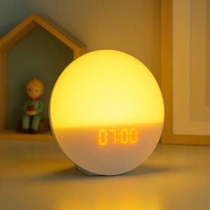 Dawn Simulator Alarm Clock – Natural Light, Soothing Sounds, Alarm Clock for Kids & Adults