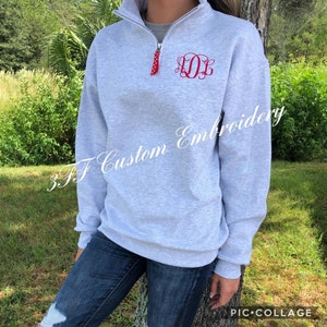 SALE Monogrammed Sweatshirt Monogram Sweater Crewneck 