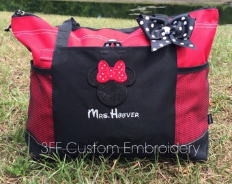 Personalized MINNIE MOUSE Select Tote/Disney Inspired Bag/Magical Vacation Bag/Theme Park Tote Bag/Disney Lover Gift/Disney Vacation Bag