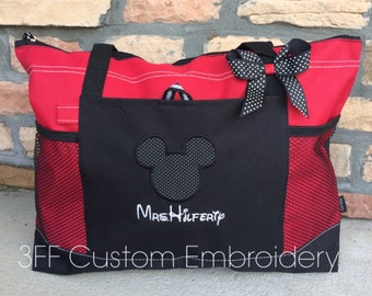 Personalized MICKEY MOUSE Select Tote/Disney Inspired Bag/Disney Carry All/Disney Lover Gift/Theme Park Tote Bag/Magical Vacation Bag