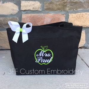 Personalized Insulated TEACHER Lunch Tote/Teacher Appreciation Gift/Gift for Teacher/Apple Teacher Lunch Bag