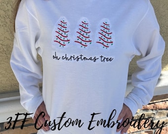 UNISEX Oh Christmas Tree Sweatshirt/Christmas Sweatshirt/Funny Christmas Sweatshirt/Christmas Cake/Cozy Holiday Wear