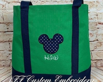 Personalized MICKEY MOUSE Day Tote/Disney Carry All Bag/Magical Vacation Bag/Theme Park Tote Bag/Disney Lover Gift