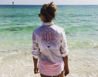 monogrammed columbia rain jacket