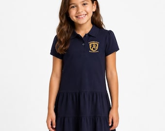FishHawk Creek Elementary Uniform Girls Short Sleeve Ruffle Pique Polo Dress