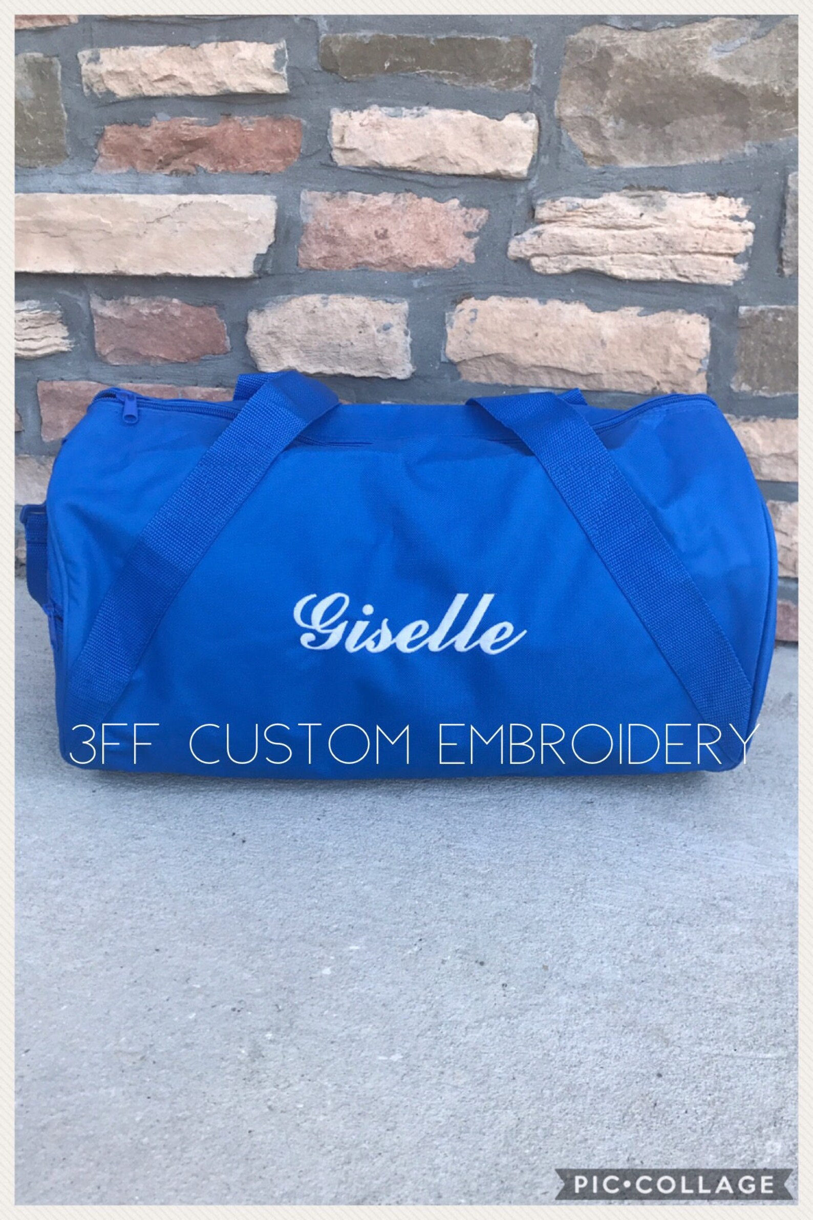 Personalized Embroidered Duffel/duffle Bag/overnight Etsy
