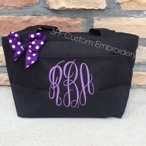 Personalized Insulated Lunch Tote/Kids Lunch Bag/Cooler Bag/Monogrammed Lunch Bag/Cute Lunch Bag Gift image 1