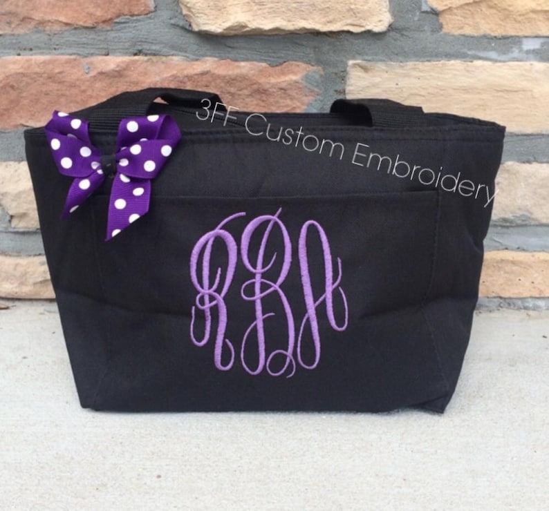 Personalized Insulated Lunch Tote/Kids Lunch Bag/Cooler Bag/Monogrammed Lunch Bag/Cute Lunch Bag Gift image 1