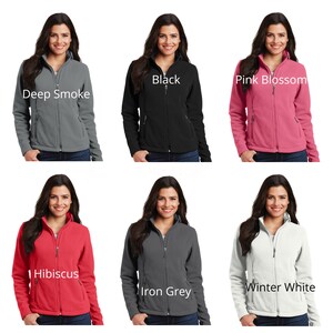 Personalized Ladies OR Unisex Men's Nurse/Doctor Heart Stethoscope Full-Zip Value Fleece Jacket/Nurse Gift/Nurse Appreciation/RN/LPN image 3