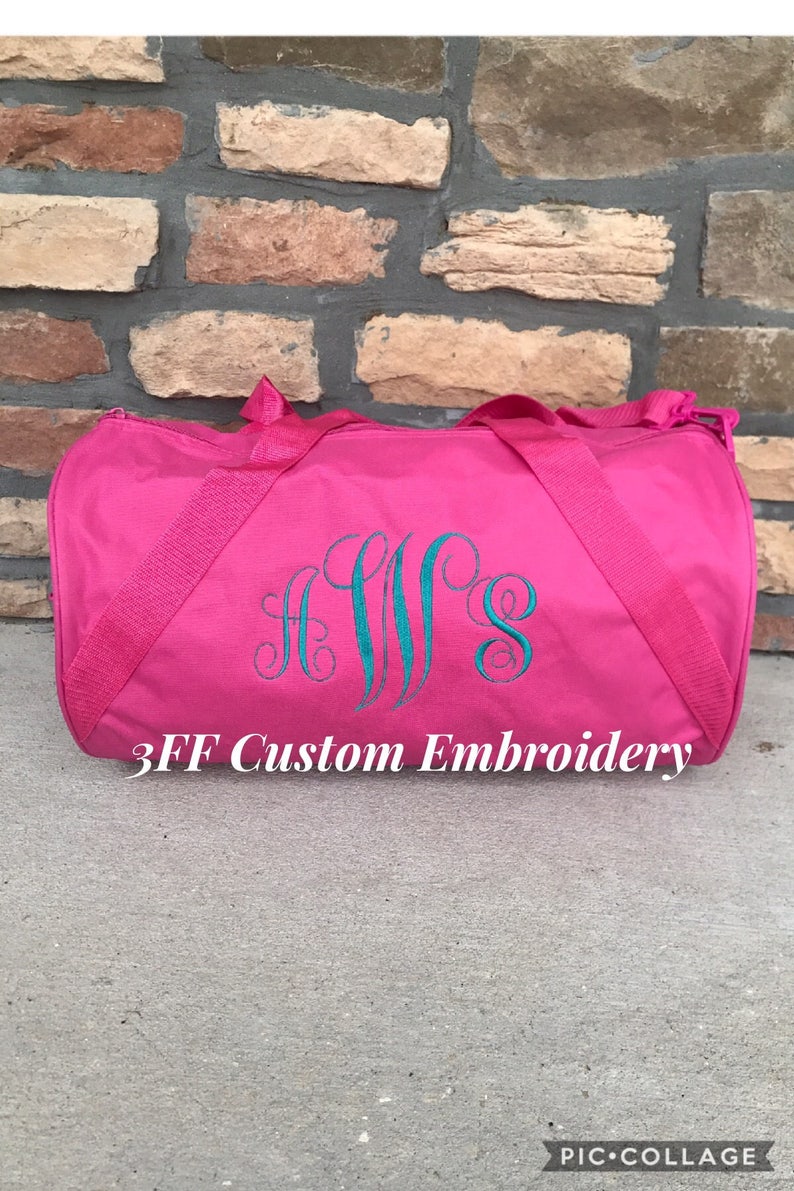 Personalized Embroidered Duffel/duffle Bag/overnight Etsy