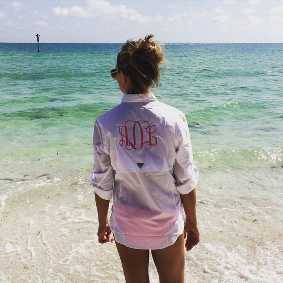 Monogrammed COLUMBIA Ladies BAHAMA PFG 